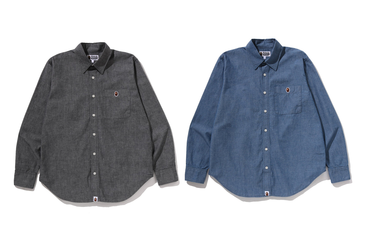 BAPE ONE POINT CHAMBRAY SHIRT