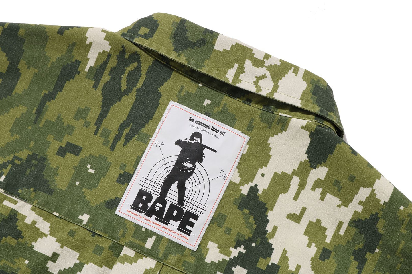 BAPE MULTI PIXEL CAMO MILITARY SHIRT