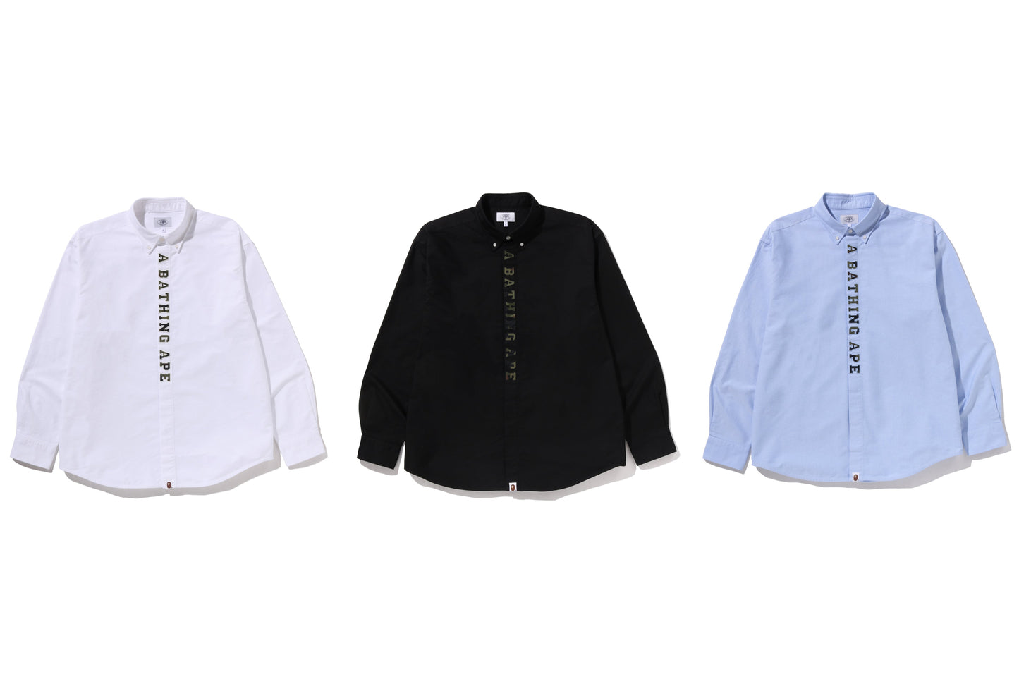 BAPE 1ST CAMO 應用刺繡牛津長袖襯衫