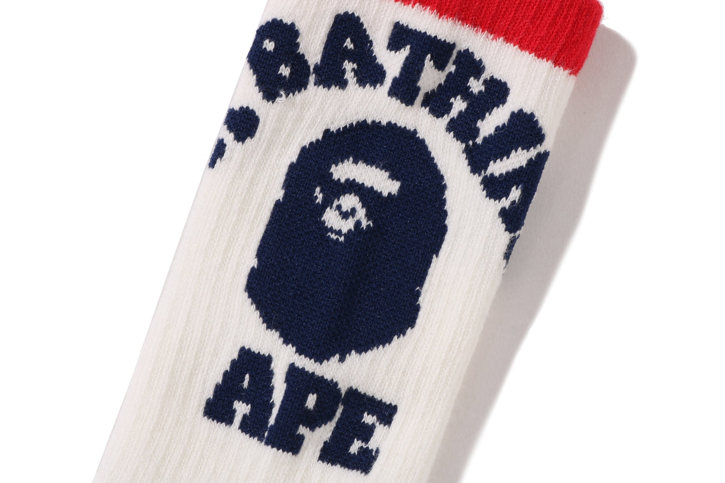 BAPE 大學條紋襪