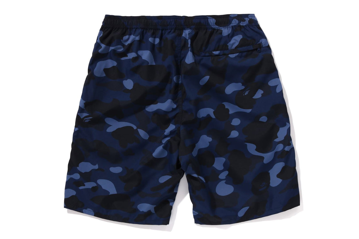 BAPE COLOR CAMO APE HEAD ONE POINT BEACH SHORTS