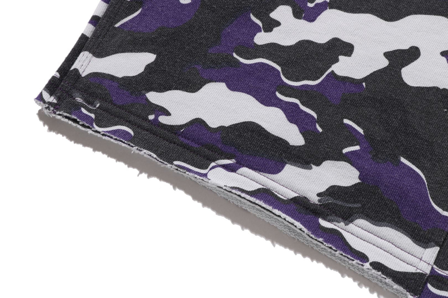 BAPE GLITCH WOODLAND CAMO 雙膝放鬆版運動短褲