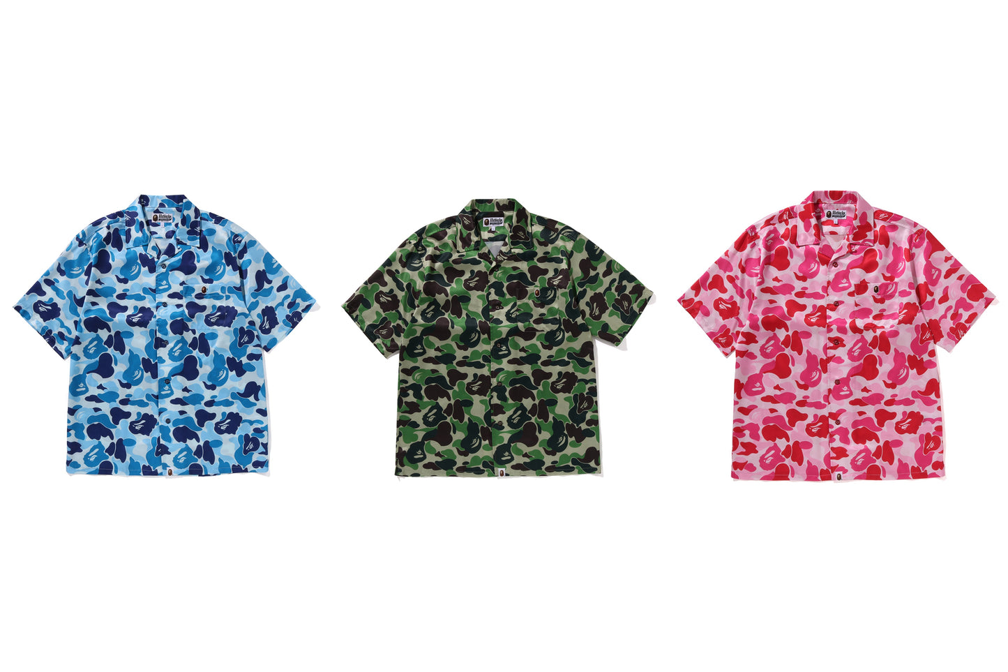 BAPE ABC CAMO 開襟短袖襯衫