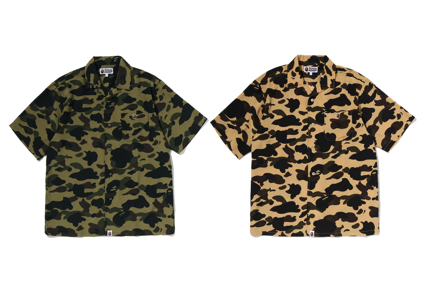 BAPE 1ST CAMO 開襟短袖襯衫