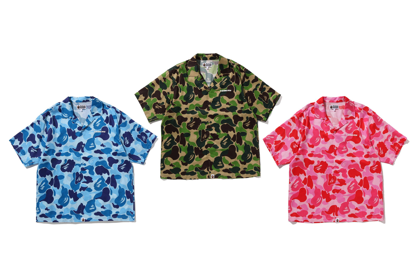 BAPE ABC CAMO 開襟短袖襯衫
