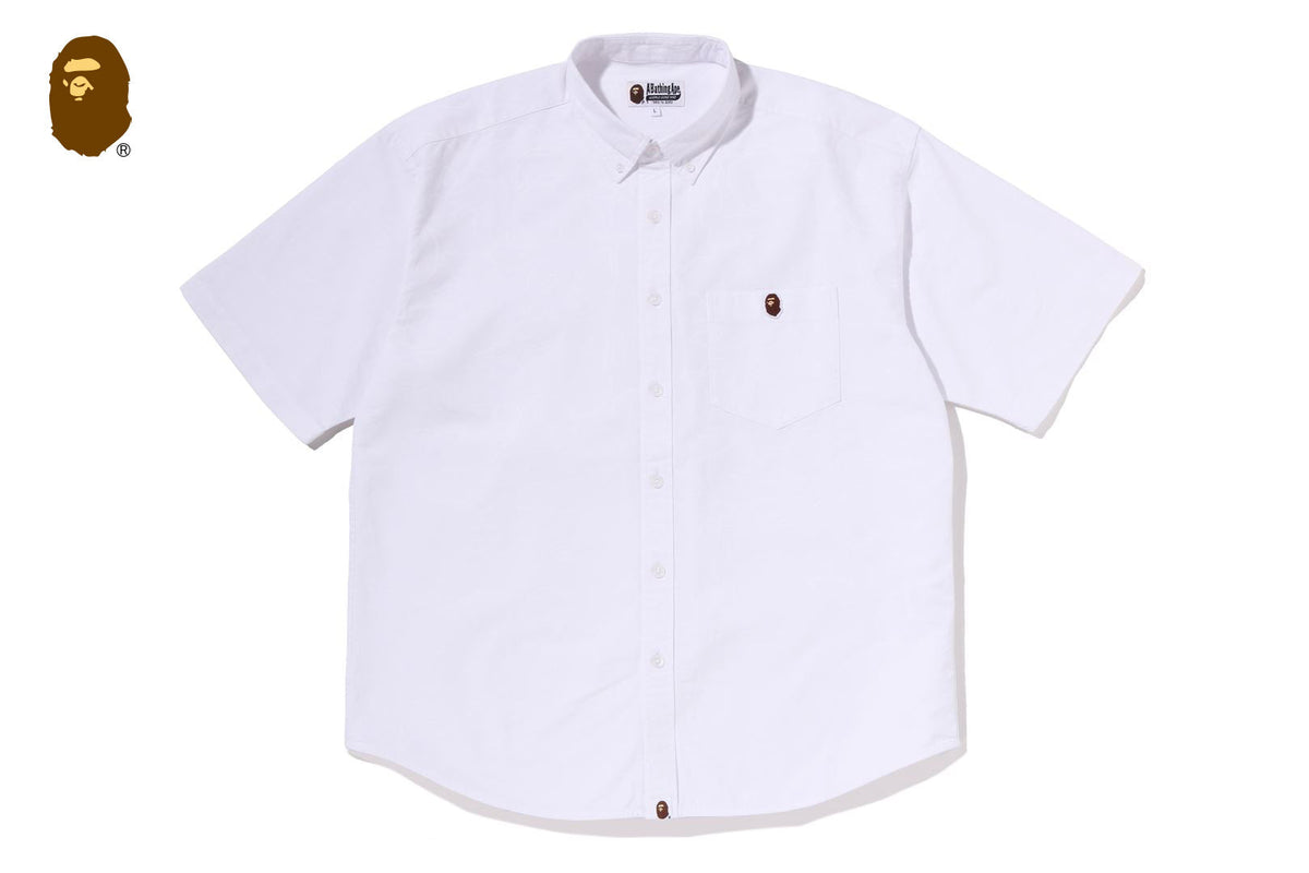 BAPE ONE POINT LINE CAMO JACQUARD OXFORD 短袖襯衫