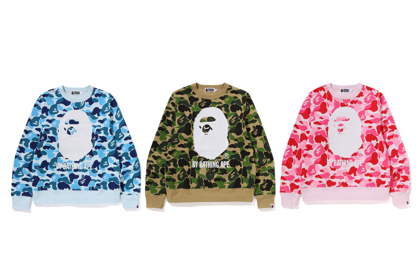 BAPE ABC CAMO 休閒圓領運動衫