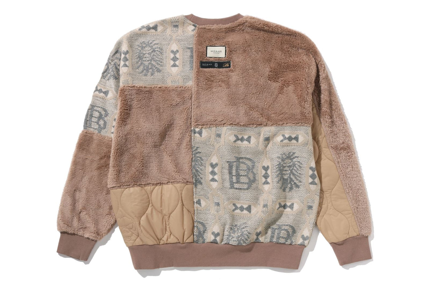 BAPE FABRIC PATCHWORK SWEATSHIRT