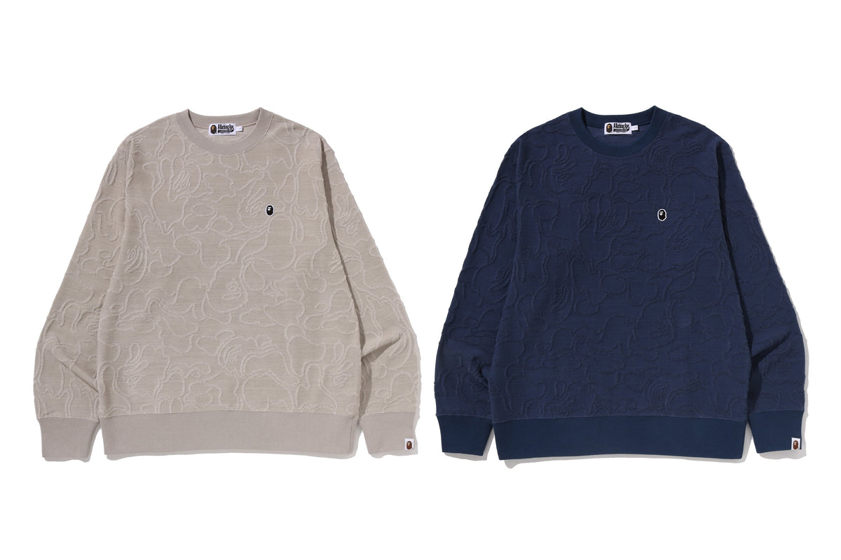 BAPE NEON CAMO JACQUARD SWEATSHIRTS