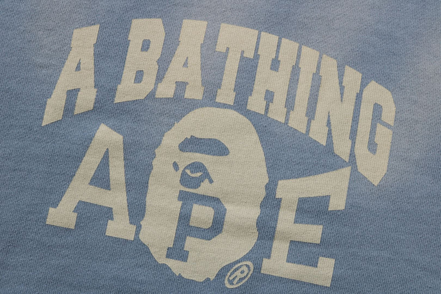 BAPE 洗水效果圓領運動衫
