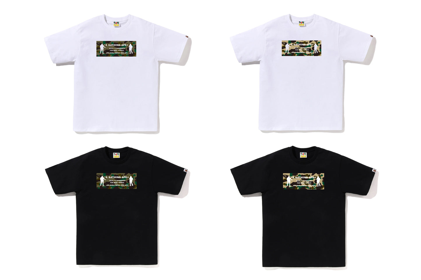 BAPE 1ST CAMO ARMY NAME TEE