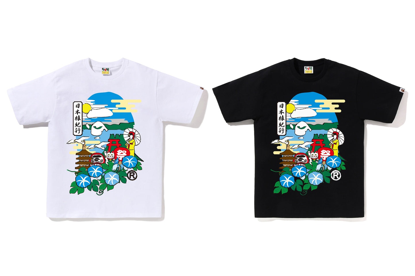 BAPE 日本文化猿頭短袖T恤