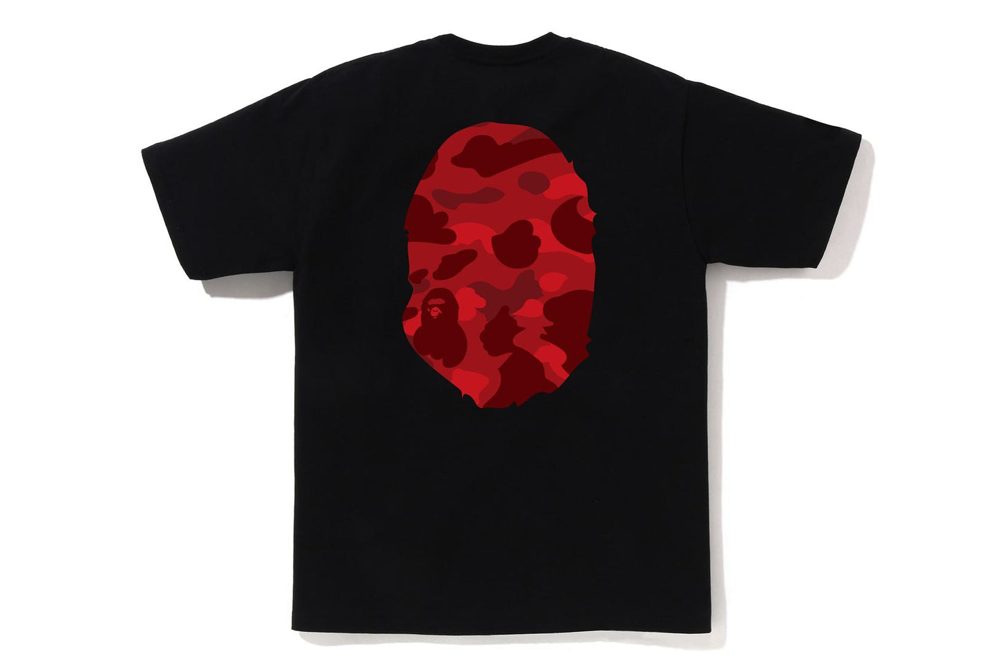 BAPE 彩色迷彩大猩猩頭圓領T恤