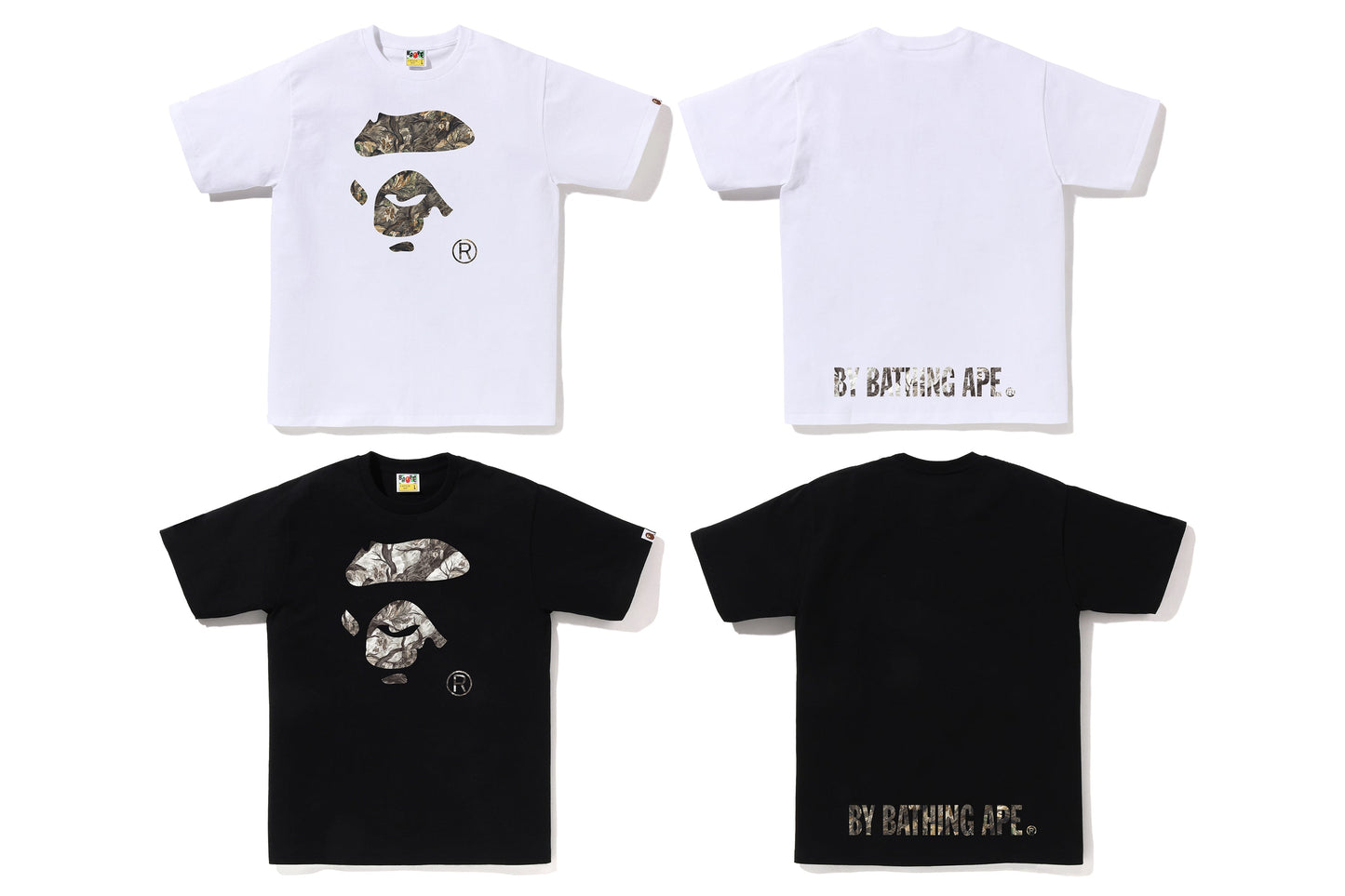 BAPE TREE EDGE CAMO APE FACE TEE