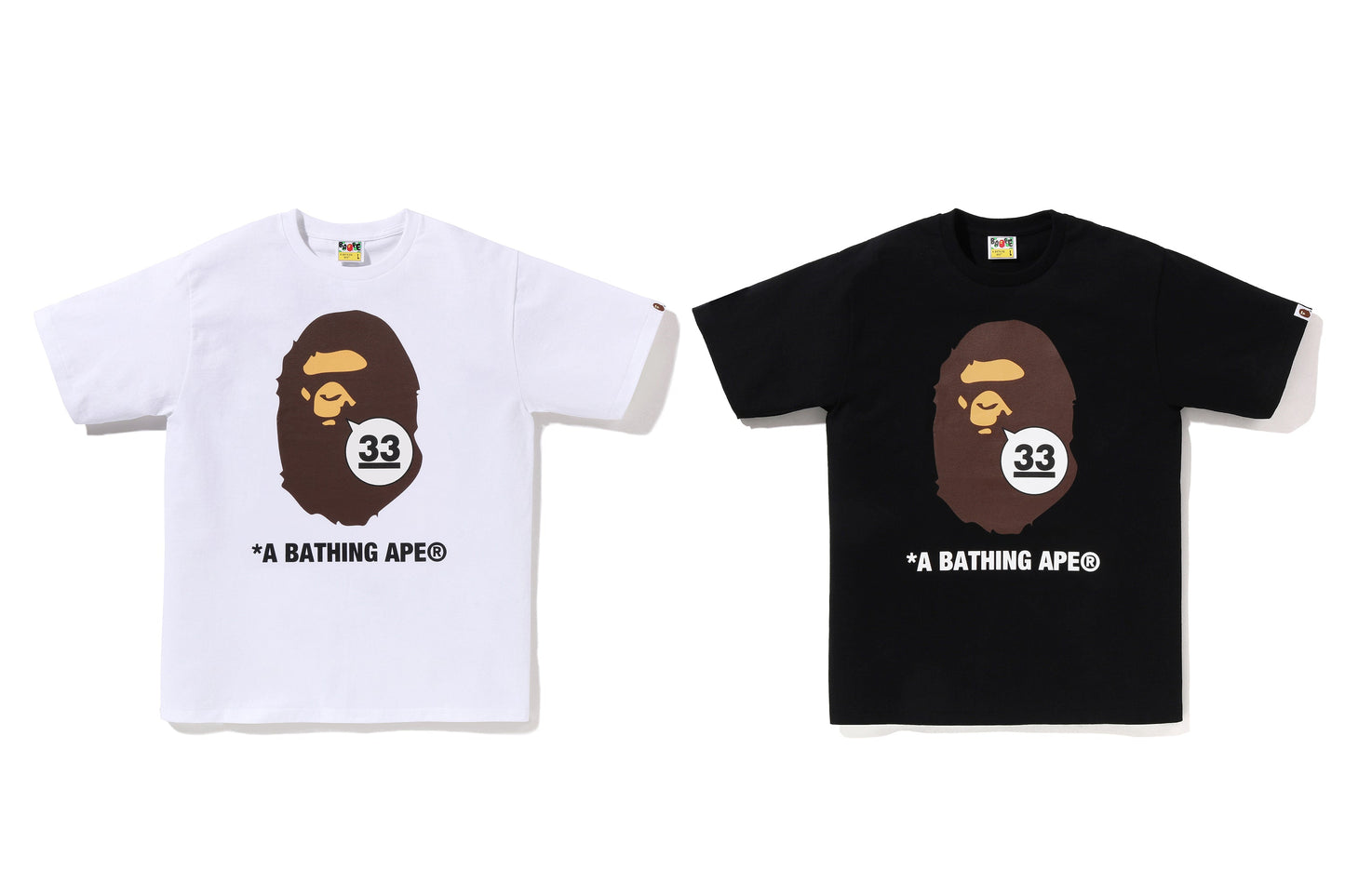 BAPE 33周年紀念APE頭T恤