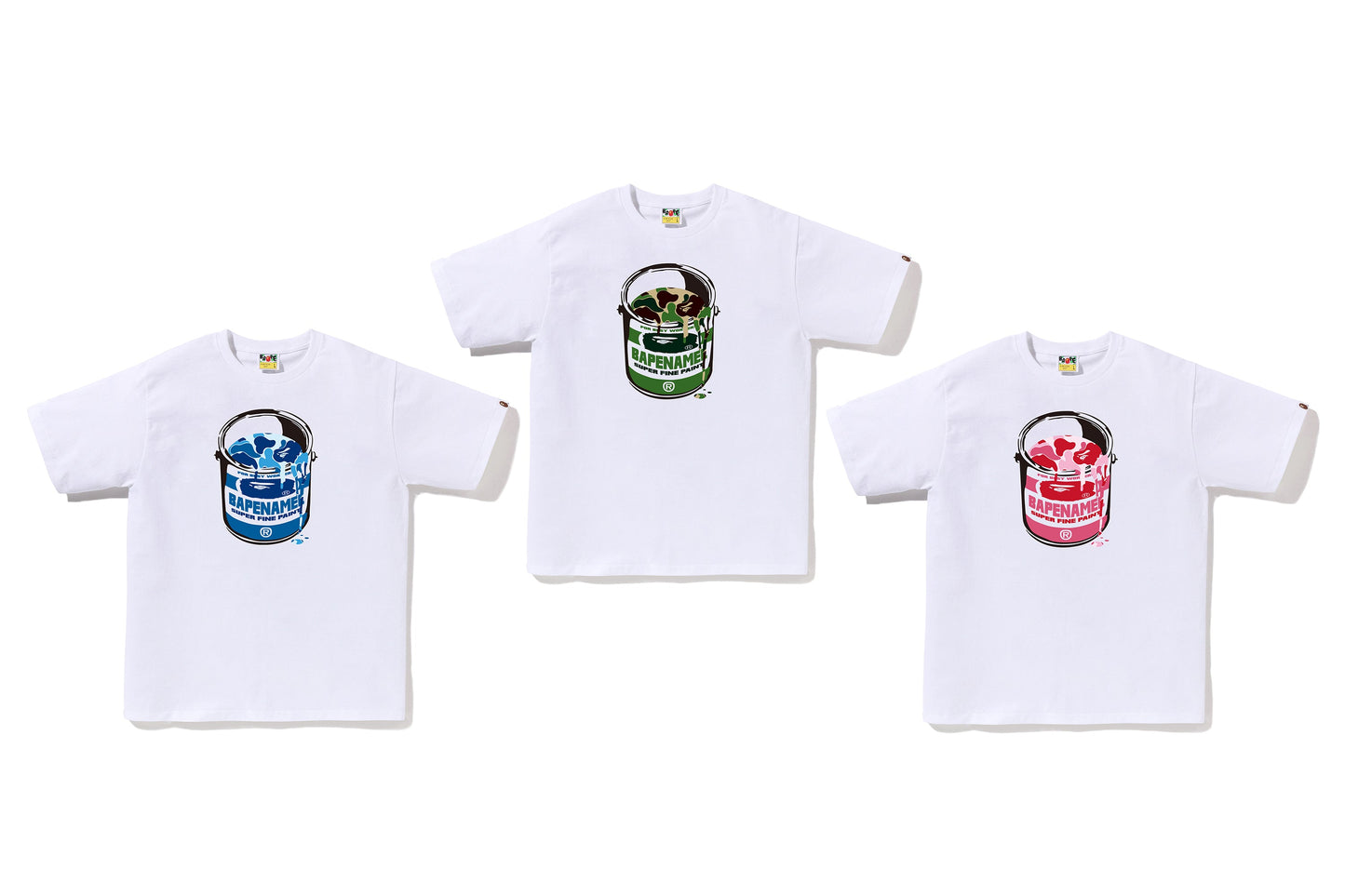 BAPE ABC CAMO PAINT CAN TEE