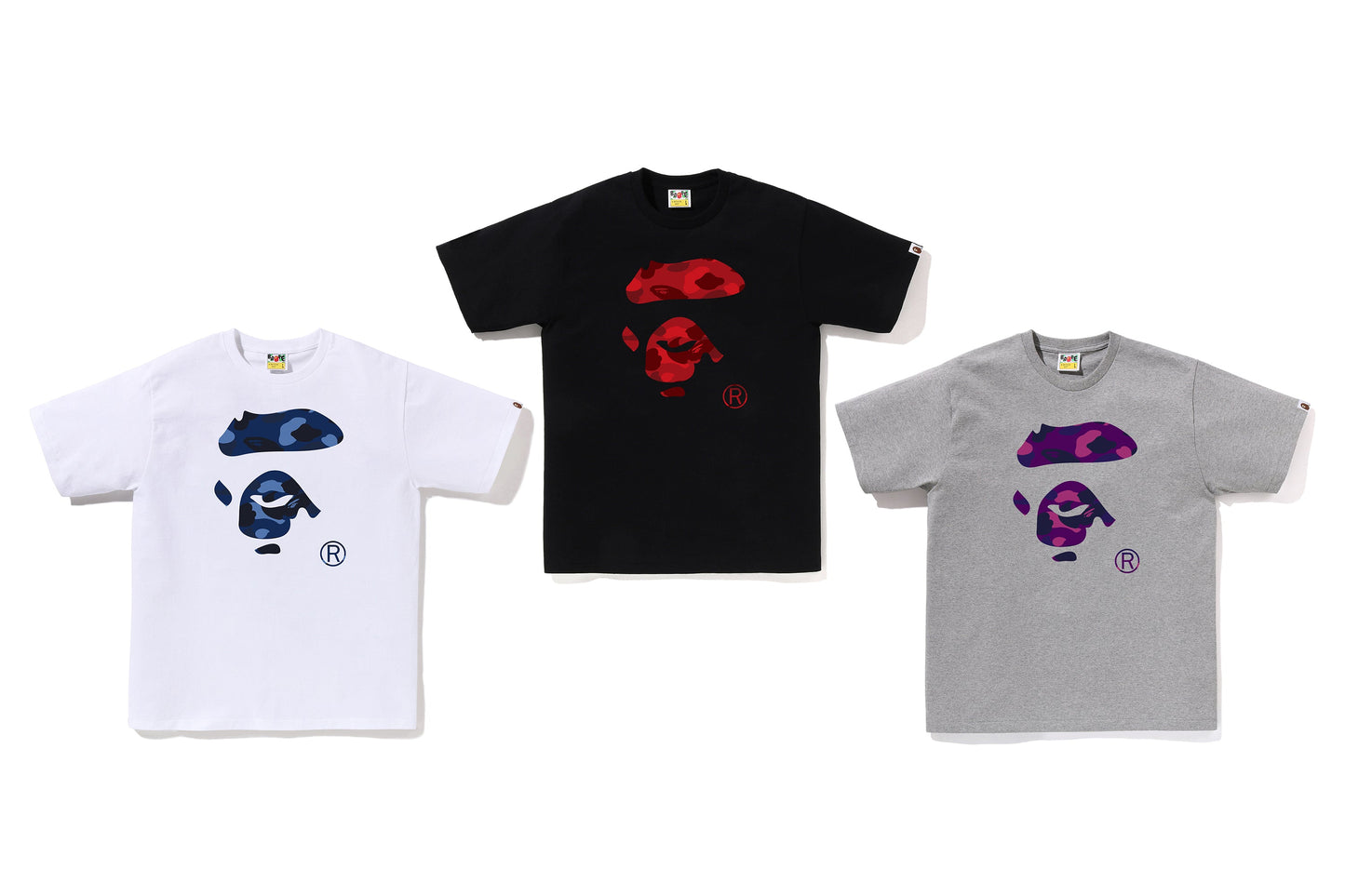 BAPE COLOR CAMO APE FACE TEE