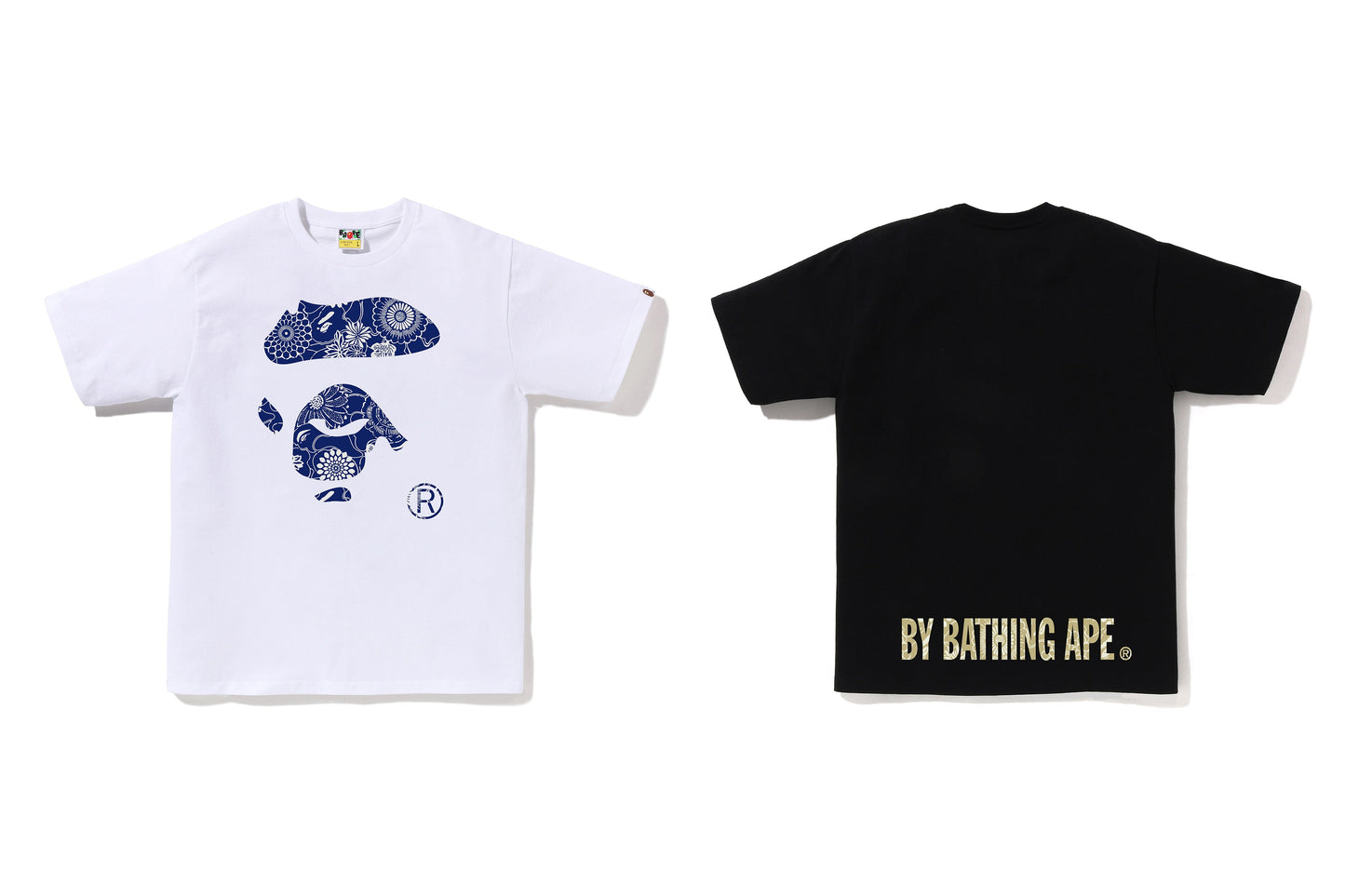 BAPE 日本靛藍藝術迷彩猿臉T恤