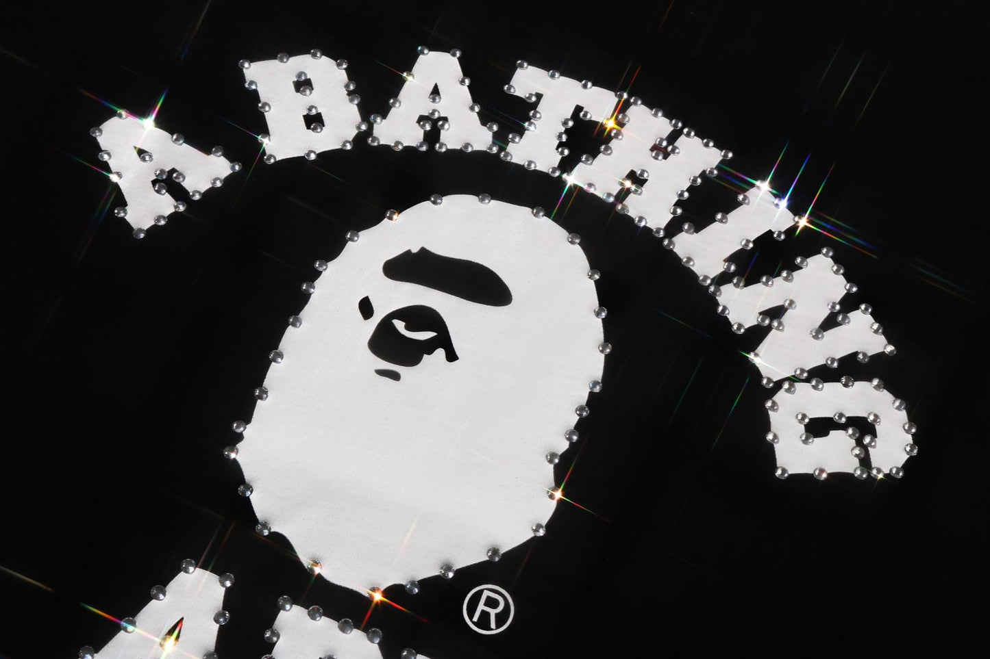 BAPE CRYSTAL STONE COLLEGE TEE