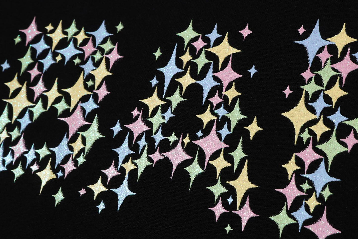 BAPE BLING STAR GLITTER BAPE LOGO TEE