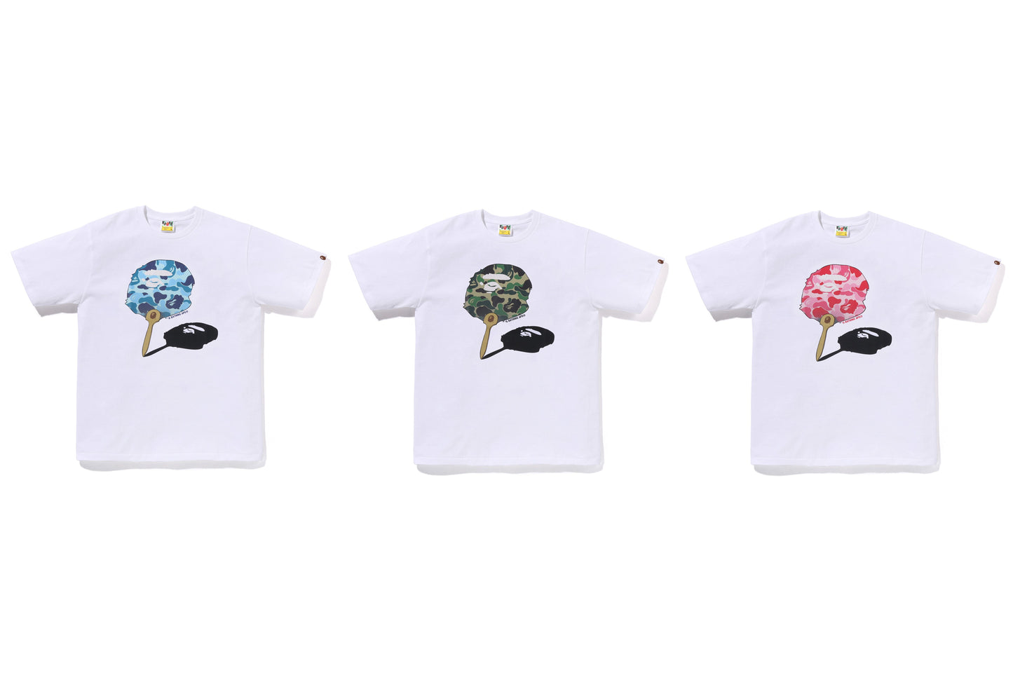 BAPE ABC CAMO 日本扇子猿頭短袖T恤