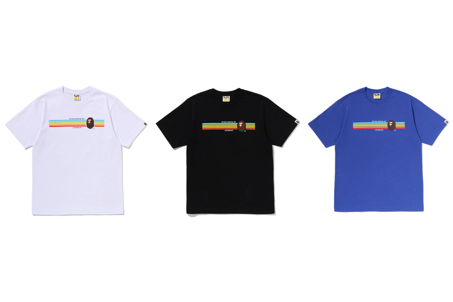 BAPE APE HEAD RAINBOW TEE