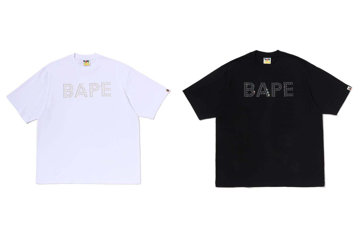 BAPE 水晶字母放鬆版T恤