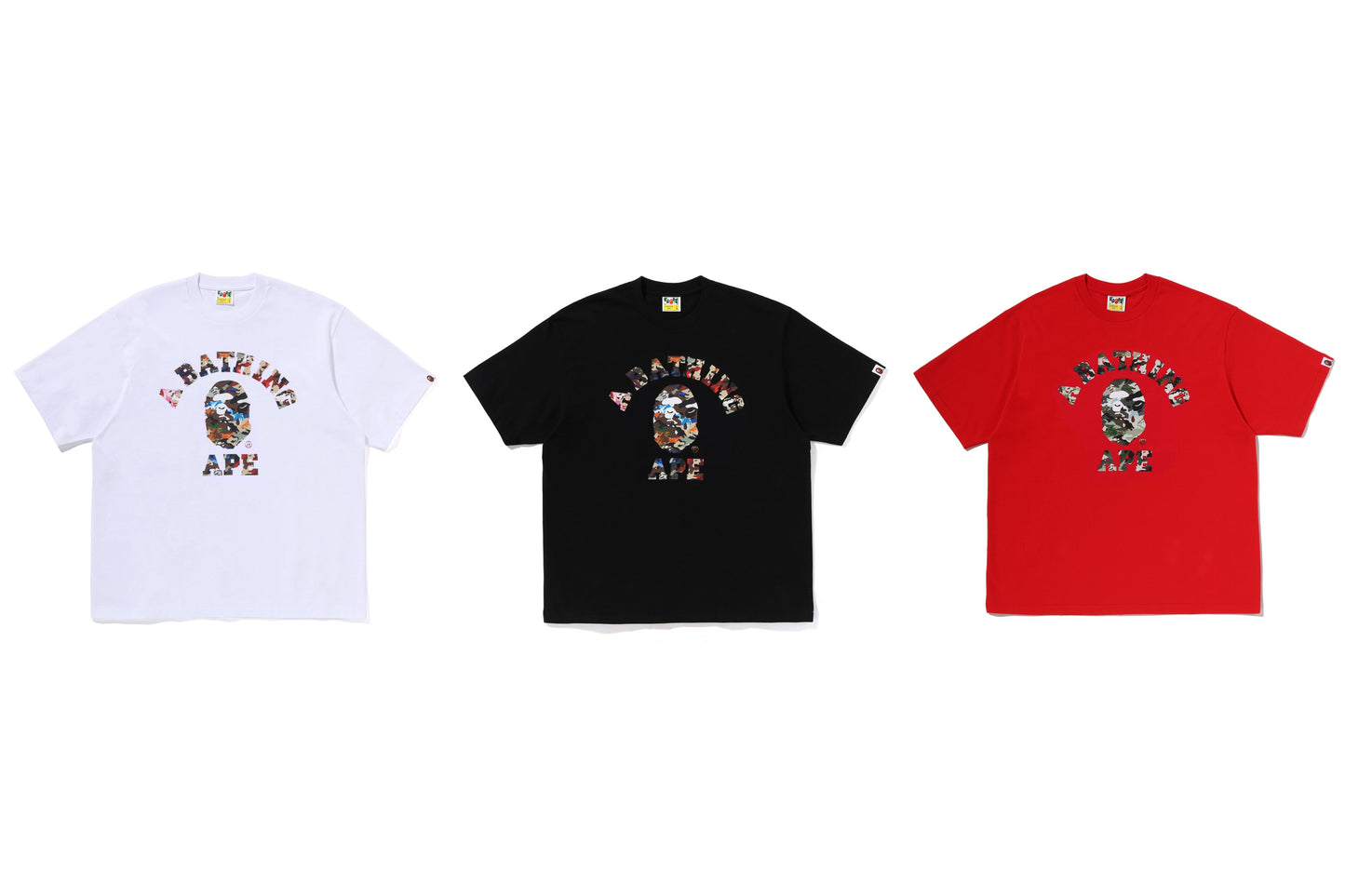 BAPE HYBRID CAMO 大學休閒版型短袖T恤