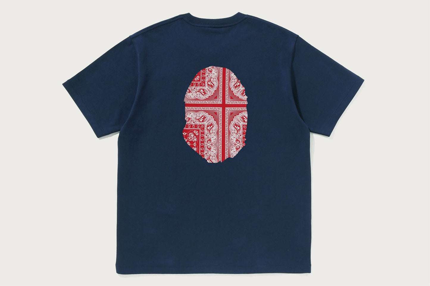 BAPE PAISLEY PATTERN APE HEAD TEE