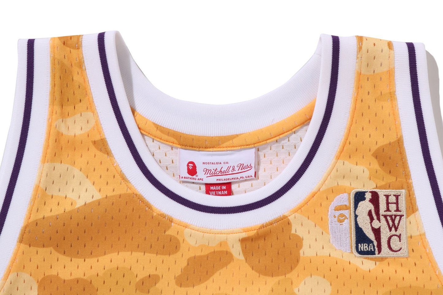 BAPE X M&N NBA 洛杉磯湖人隊 SWINGMAN 球衣