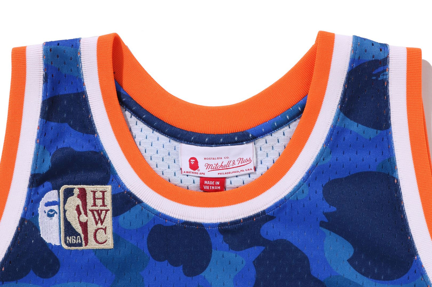 BAPE X M&N NBA NEW YORK KNICKS SWINGMAN JERSEY