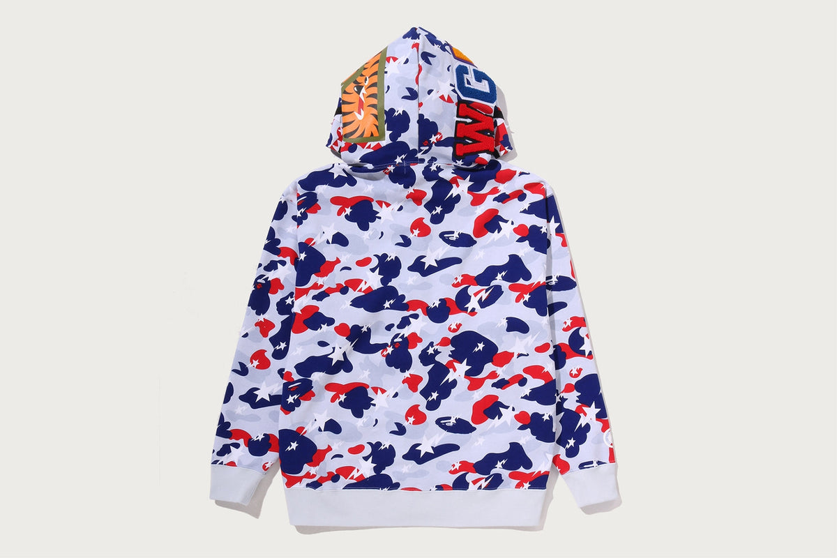BAPE STA STRIKE CAMO SHARK 寬鬆版全拉鍊連帽外套