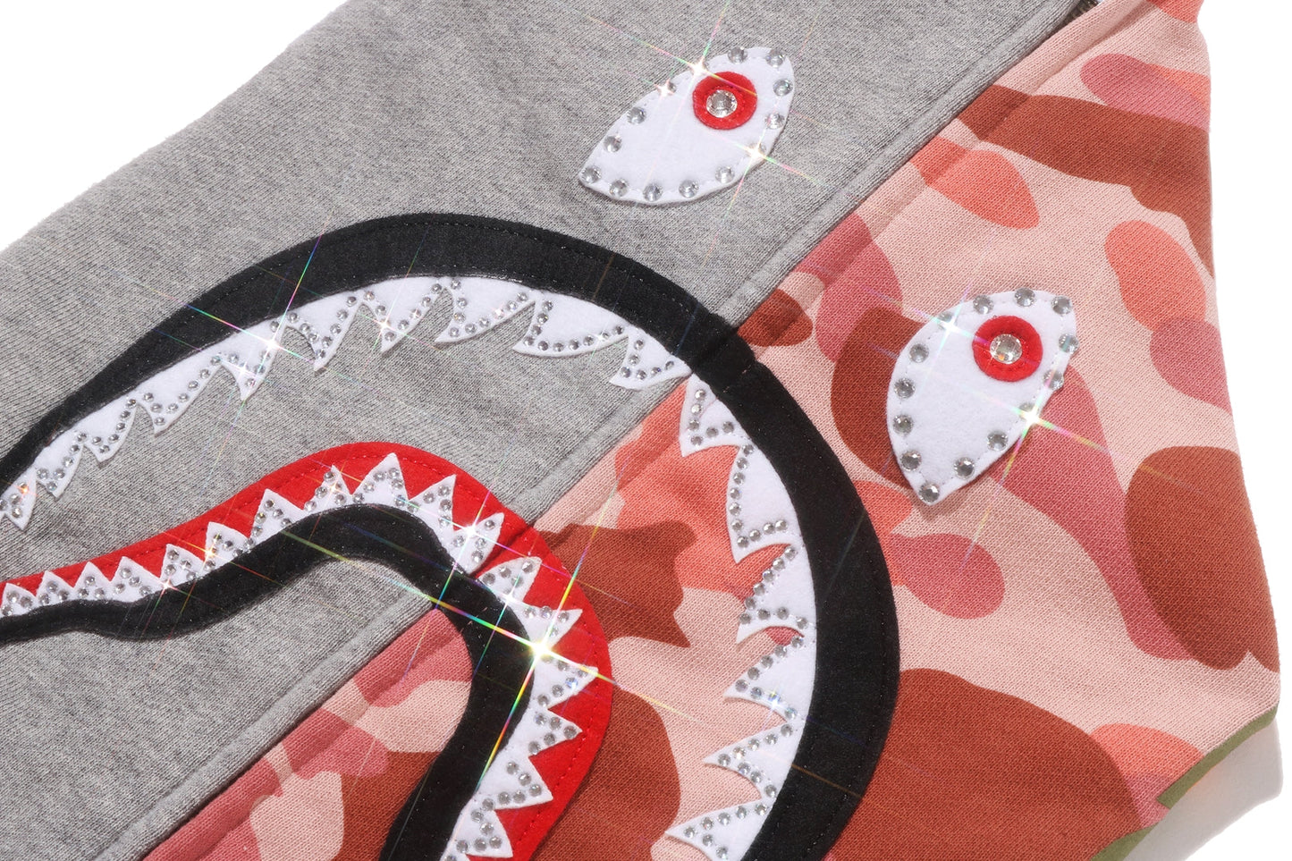 BAPE 1ST CAMO 水晶石鯊魚全拉鏈連帽衫