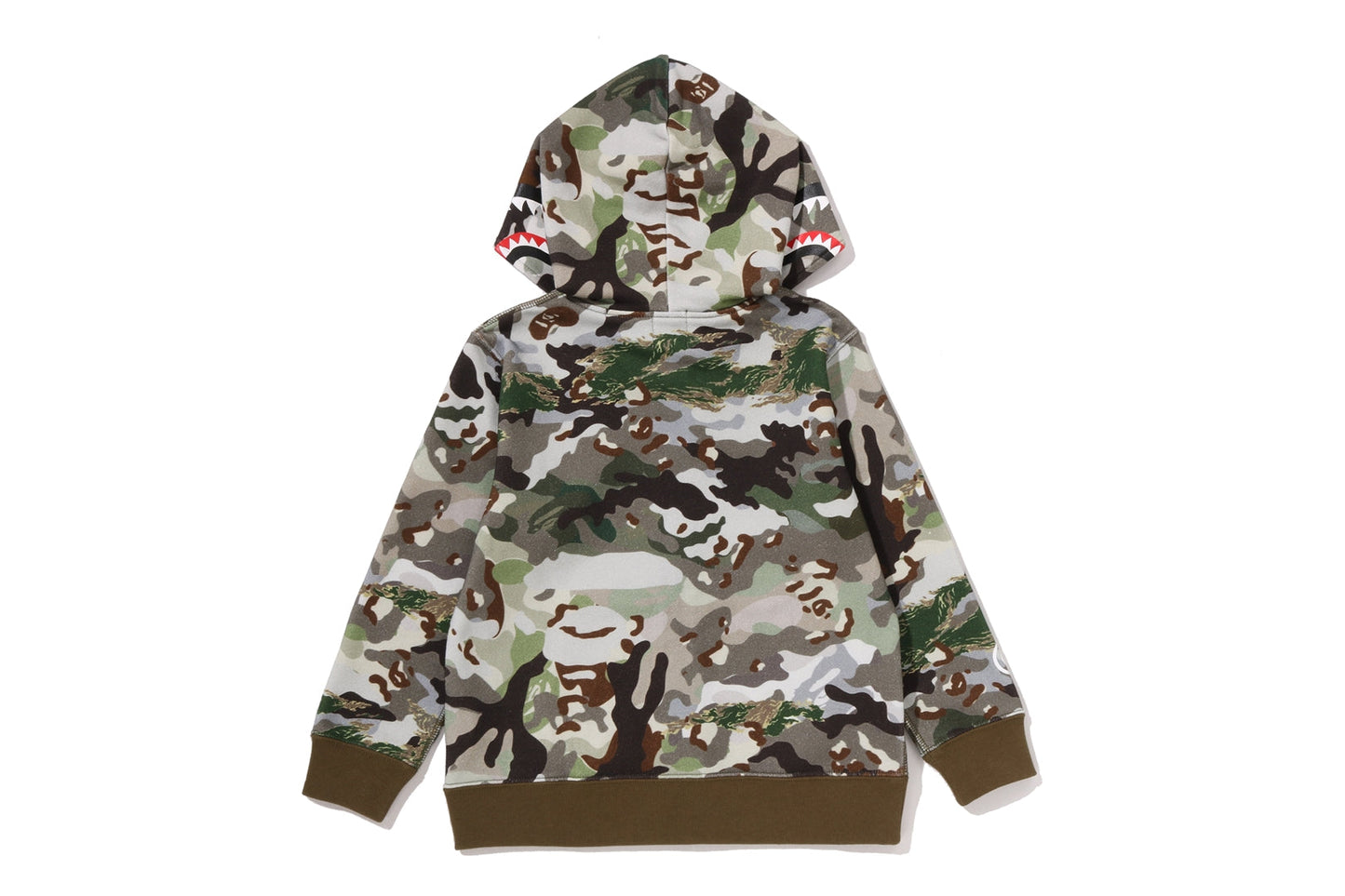 BAPE HYBRID CAMO SHARK ZIP HOODIE