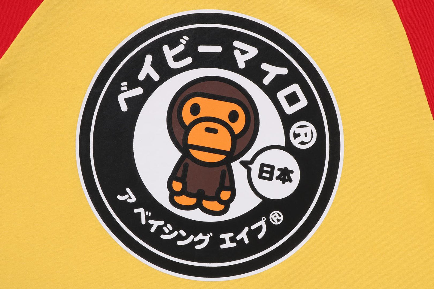 BAPE JAPAN BABY MILO RAGLAN TEE
