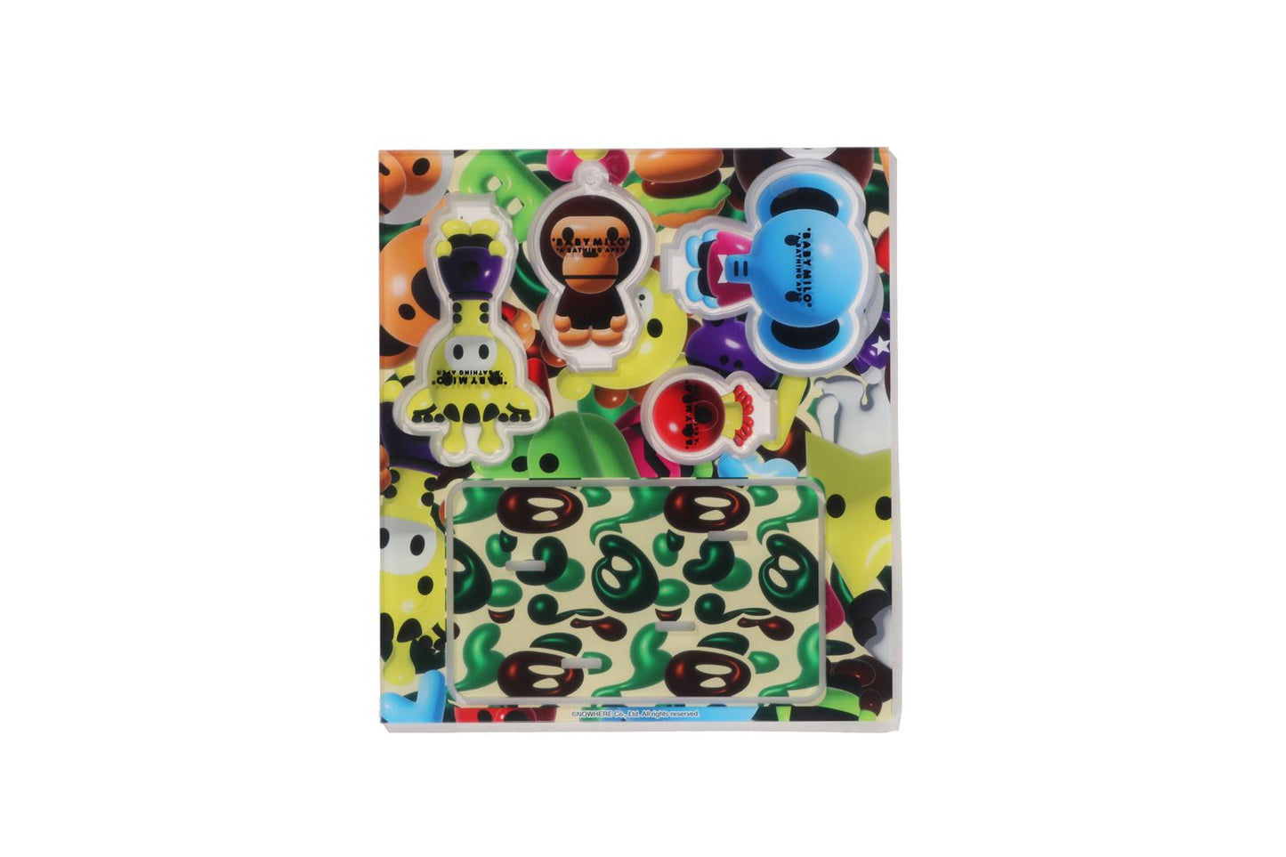 BAPE 3D MILO ALL FRIENDS 壓克力支架鑰匙圈