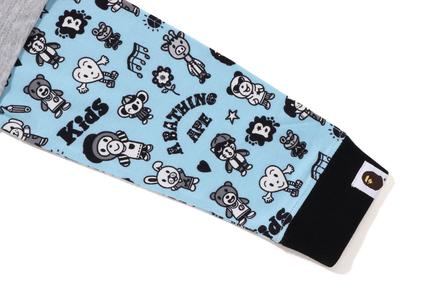BAPE KIDS X CHOCOMOO MILO FRIENDS 層次長袖T恤