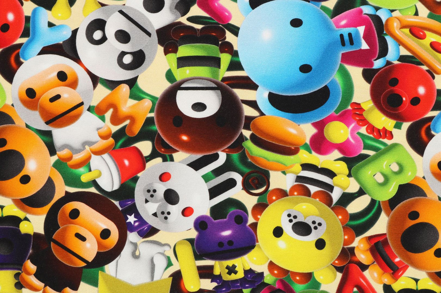 BAPE 3D MILO ALL FRIENDS 長袖T恤