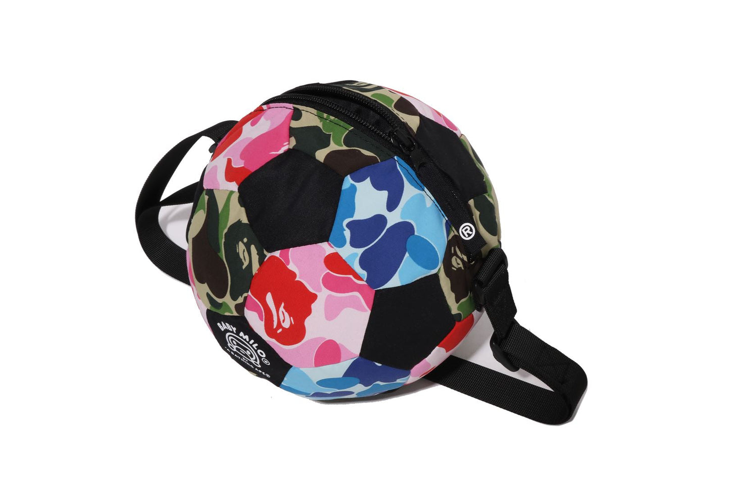 BAPE ABC CAMO MILO 足球球肩背包