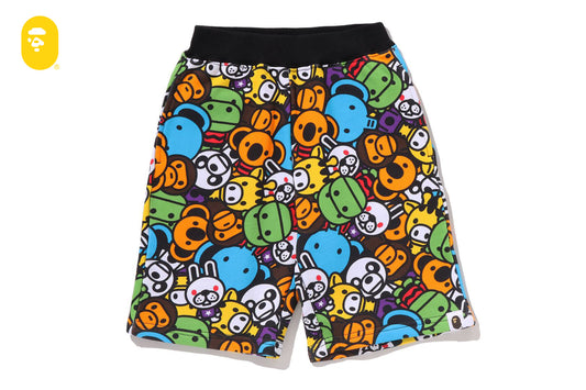 BAPE MILO ALL FRIENDS 短版運動褲