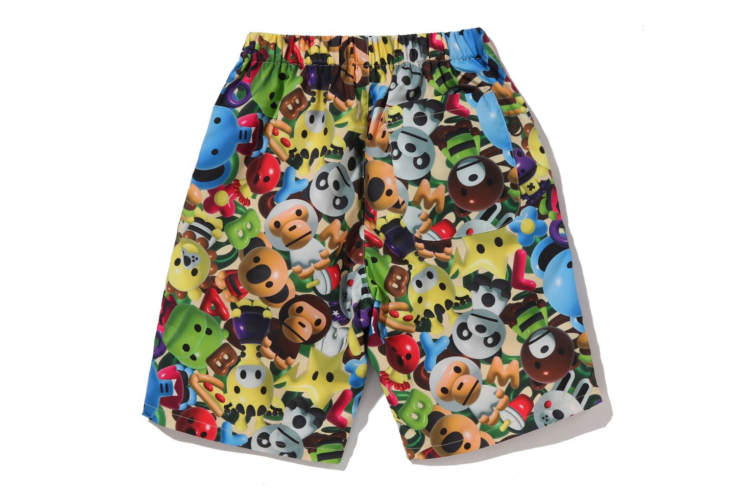 BAPE 3D MILO ALL FRIENDS BEACH SHORTS