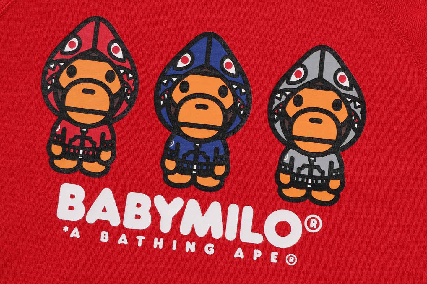 BAPE 1ST CAMO MILO SHARK FZH 圓領運動衫