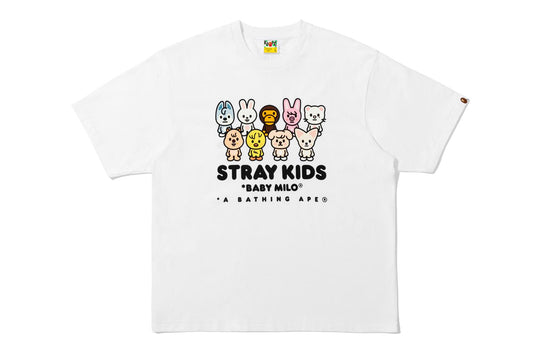 BAPE BAPE X STRAY KIDS 寶寶米洛與SKZOO家族寬鬆版T恤