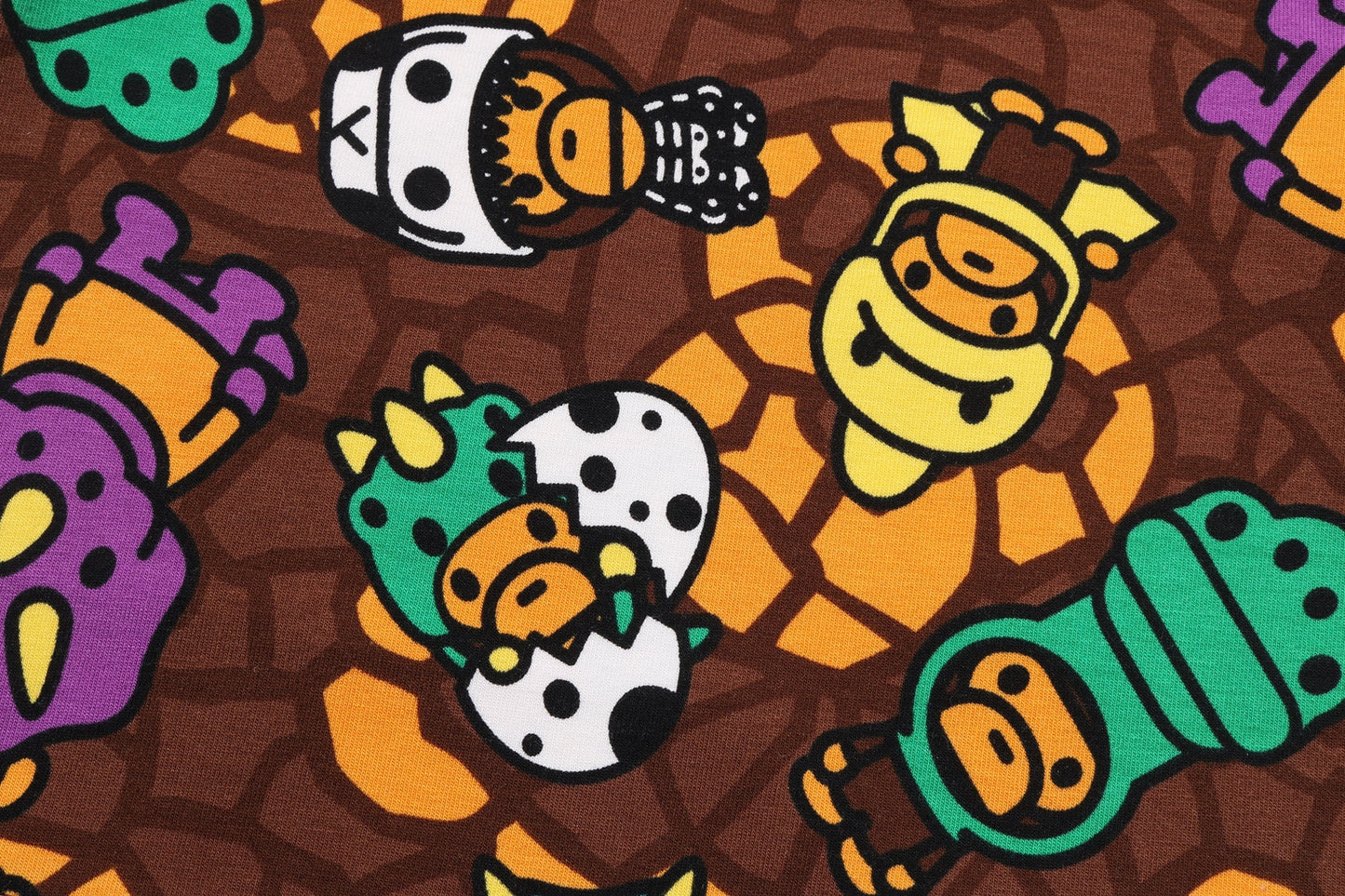 BAPE MILO多恐龍圖案連身衣