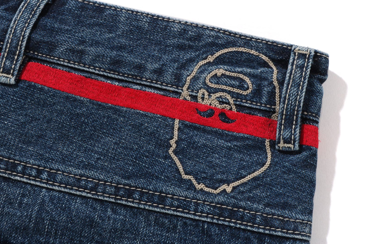 BAPE DENIM SHORTS
