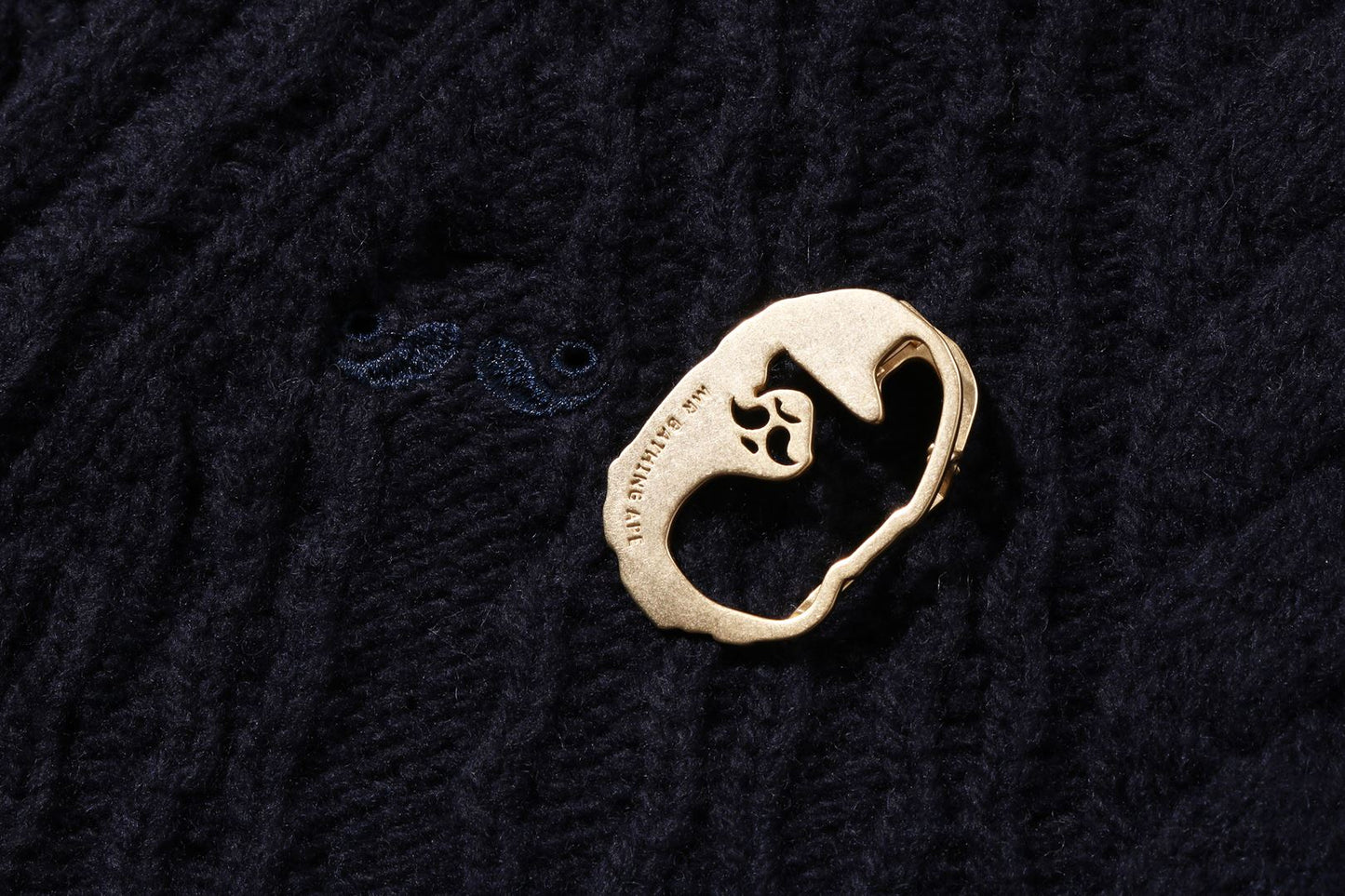 BAPE CABLE SWEATER KNIT CARDIGAN