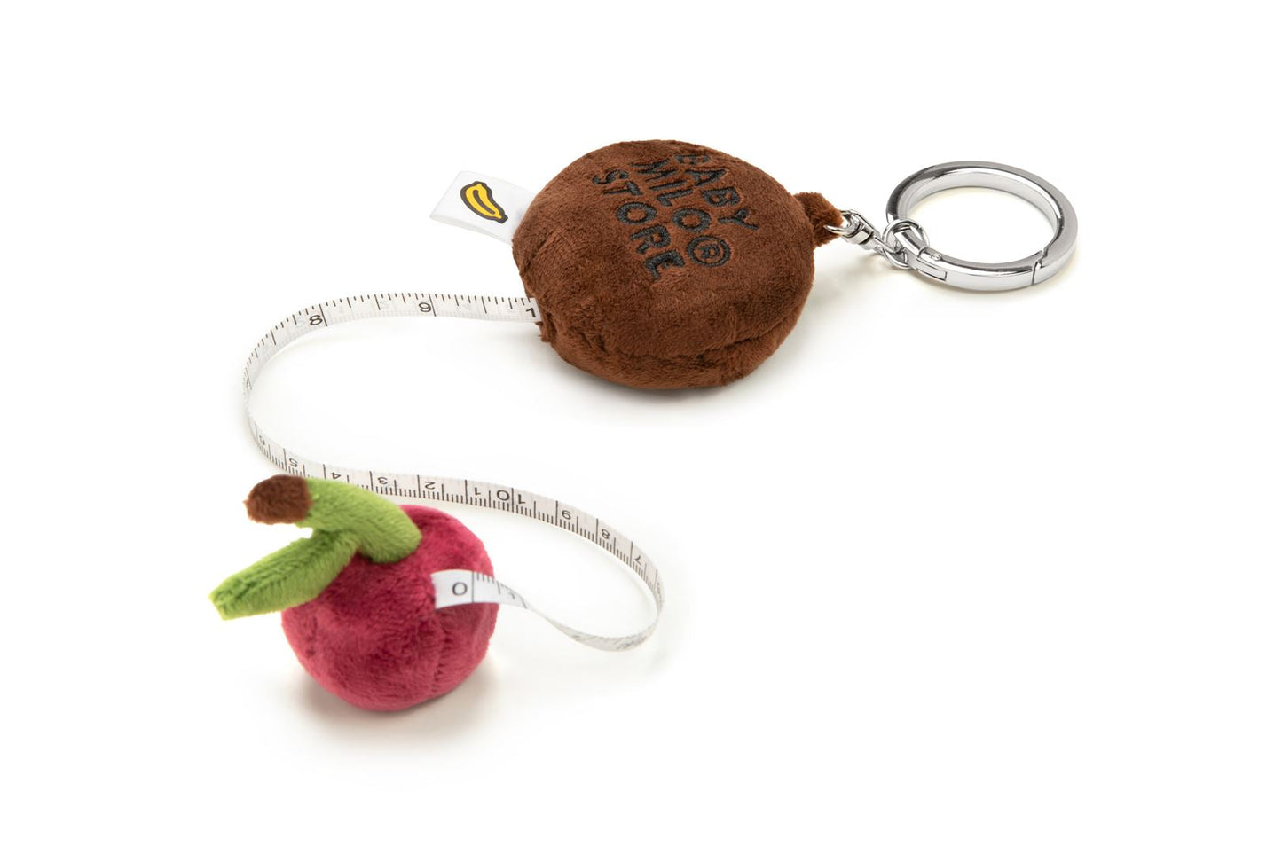 BAPE BABY MILO 櫻桃毛絨玩具尺規鑰匙圈