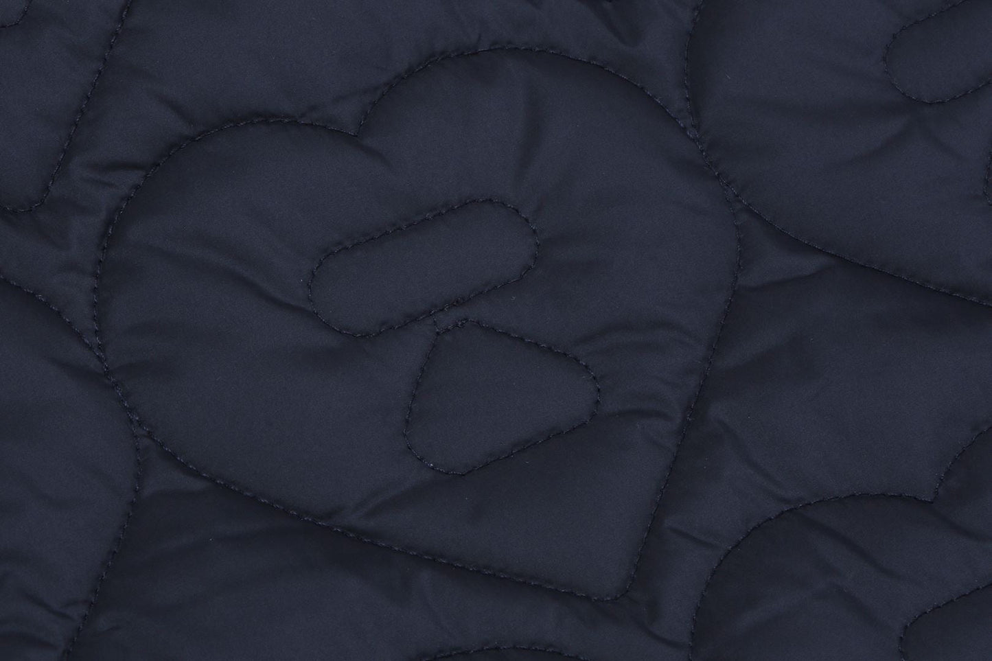BAPE QUILTED HEART MONOGRAM TOTE BAG