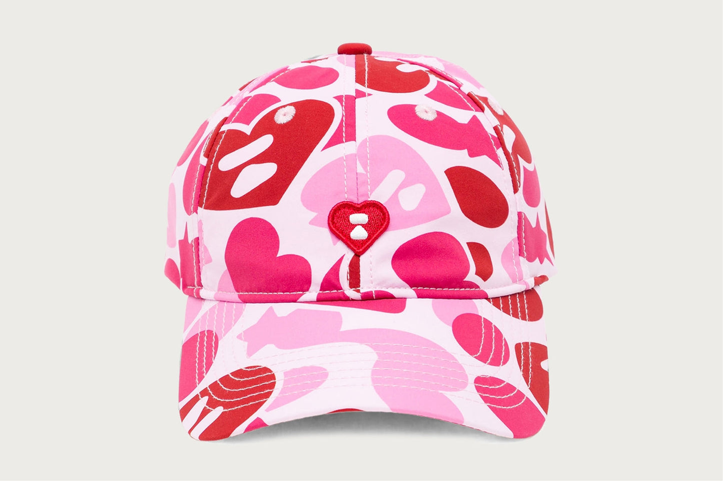 BAPE APEE HEART LOGO CAMO CAP #1