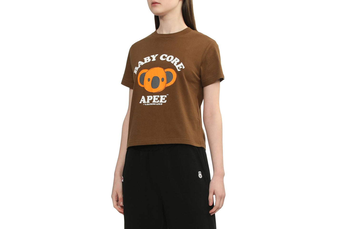 BAPE BABY CORE PRINTED CROP TEE